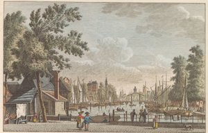 Leuvehaven in Rotterdam, ca. 1790 by Carel Frederik Bendorp (I)
