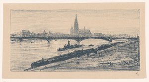 View of Frankfurt am Main by Carel Nicolaas Storm van 