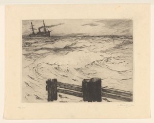 Steamship at Sea