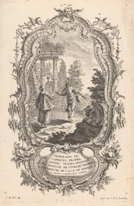 Dancing Couple (Figures in Landscapes) by Carl Albert von Lespilliez