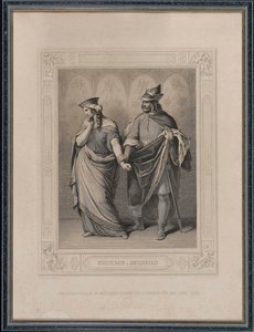 The Nibelungenlied. Gunther and Brunhild, 1860 by Carl Arnold Gonzenbach