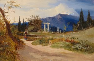 Sicilian Landscape at Dusk