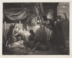 The Adoration of the Shepherds by Carl Bloch