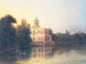 View onto the Marmorpalais near Potsdam by Carl Daniel Freydanck