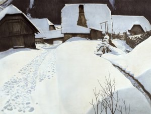 Farmhouse in Winter by Carl Ederer