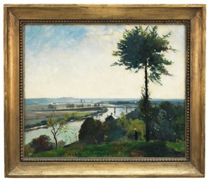 The Tree and the River III, France by Carl Fredrik Hill