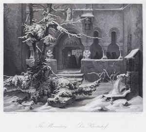 The Monastery by Carl Friedrich (after) Lessing