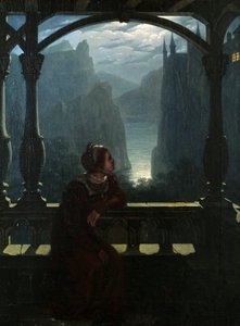 Knights Castle in the Moonlight by Carl Friedrich Hampe