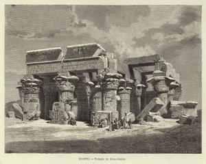 Egypt - Temple of Kom Ombo by Carl Friedrich Heinrich Werner