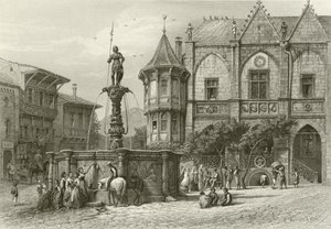 The Rathhaus, Hildesheim by Carl Friedrich Heinrich Werner