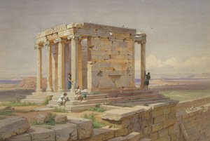 The Temple of Athena Nike. View from the North-East by Carl Friedrich Heinrich Werner
