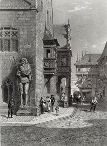 Town Hall, Halberstadt, engraved by E. Joubert, printed by Cassell & Company Ltd by Carl Friedrich Heinrich Werner
