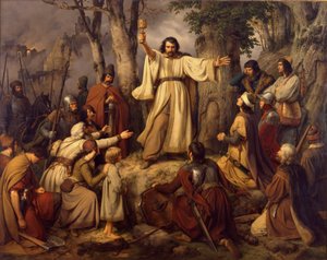 Hussite Sermon by Carl Friedrich Lessing