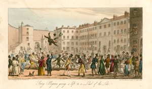 Collegians Giving a Lift to a Limb of the Law