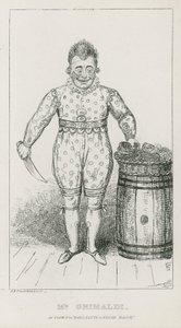 Mr Joseph Grimaldi as Clown in Harlequin and Friar Bacon by Carl Georg Adolph Hasenpflug