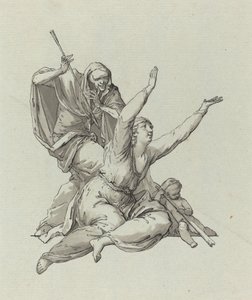 Death Stalking a Woman by Carl Gotthard Langhans