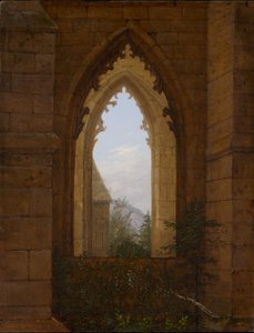 Gothic Window in the Ruins of Oybin Monastery