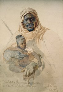 Bachist, a Howazeen Bedawee and Mabzookh, His Little Son