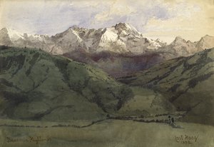 Bavarian Highlands, 1852 by Carl Haag
