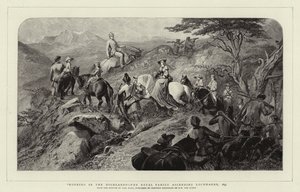 Morning in the Highlands, the Royal Family ascending Lochnagar, 1853 by Carl Haag