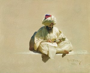 The Letter Writer, 1891 by Carl Haag