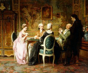 The Card Game by Carl Heinrich Hoff