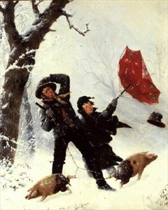 The Red Umbrella by Carl Kronberger