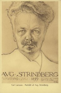 August Strindberg (1849-1912), Swedish playwright, novelist, poet and artist