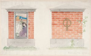 Proposal for a Memorial over Per Hasselberg by Carl Larsson
