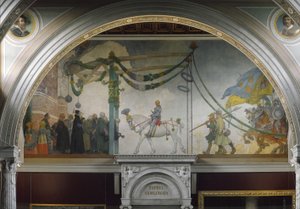 The Entry of King Gustav Vasa of Sweden into Stockholm in 1523 by Carl Larsson