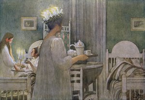 The Feast of St. Lucy on 13th December by Carl Larsson
