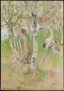 Ulf, Nude Boy among Birches