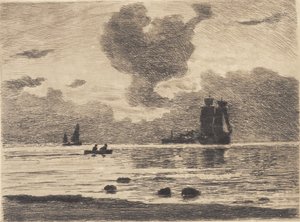 Evening on the Sea by Carl Locher