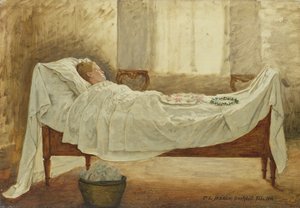 Deathbed by Carl Ludwig Jessen