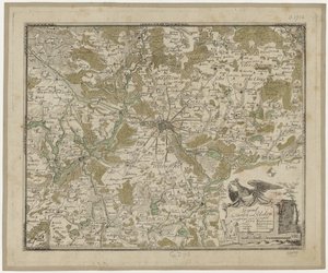 Landscape near Berlin and Potsdam (colored) - Oesfeld 1778