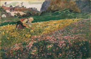 Girl in the Flower Meadow