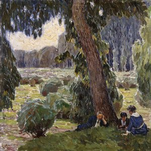 Relaxing in the Au by Carl Moll