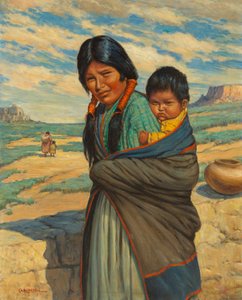 Hopi Mother and Child by Carl Moon