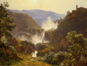 Waterfalls at Tivoli by Carl Morgenstern