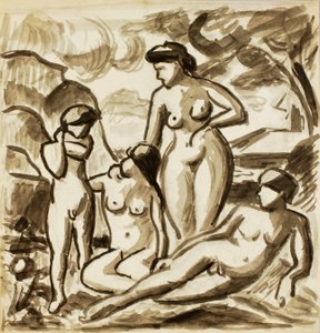 Group of Nudes by Carl Newman