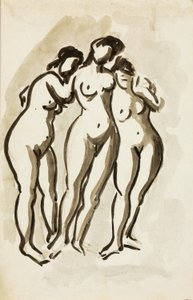 Group of Three Female Nudes