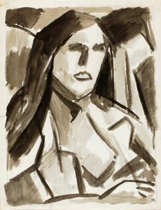 Head of Woman by Carl Newman