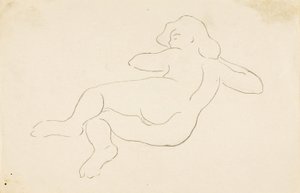 Reclining Female Nude by Carl Newman
