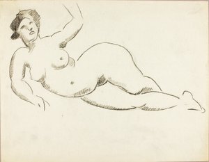Reclining Female Nude by Carl Newman