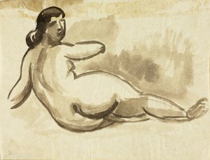 Reclining Female Nude by Carl Newman
