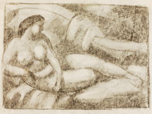 Reclining Female Nude by Carl Newman