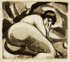 Reclining Female Nude by Carl Newman