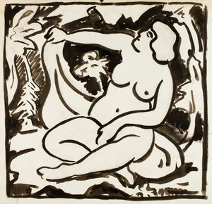 Reclining Nude by Carl Newman