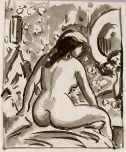Seated Nude by Carl Newman