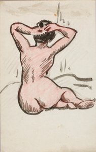 Seated Nude by Carl Newman